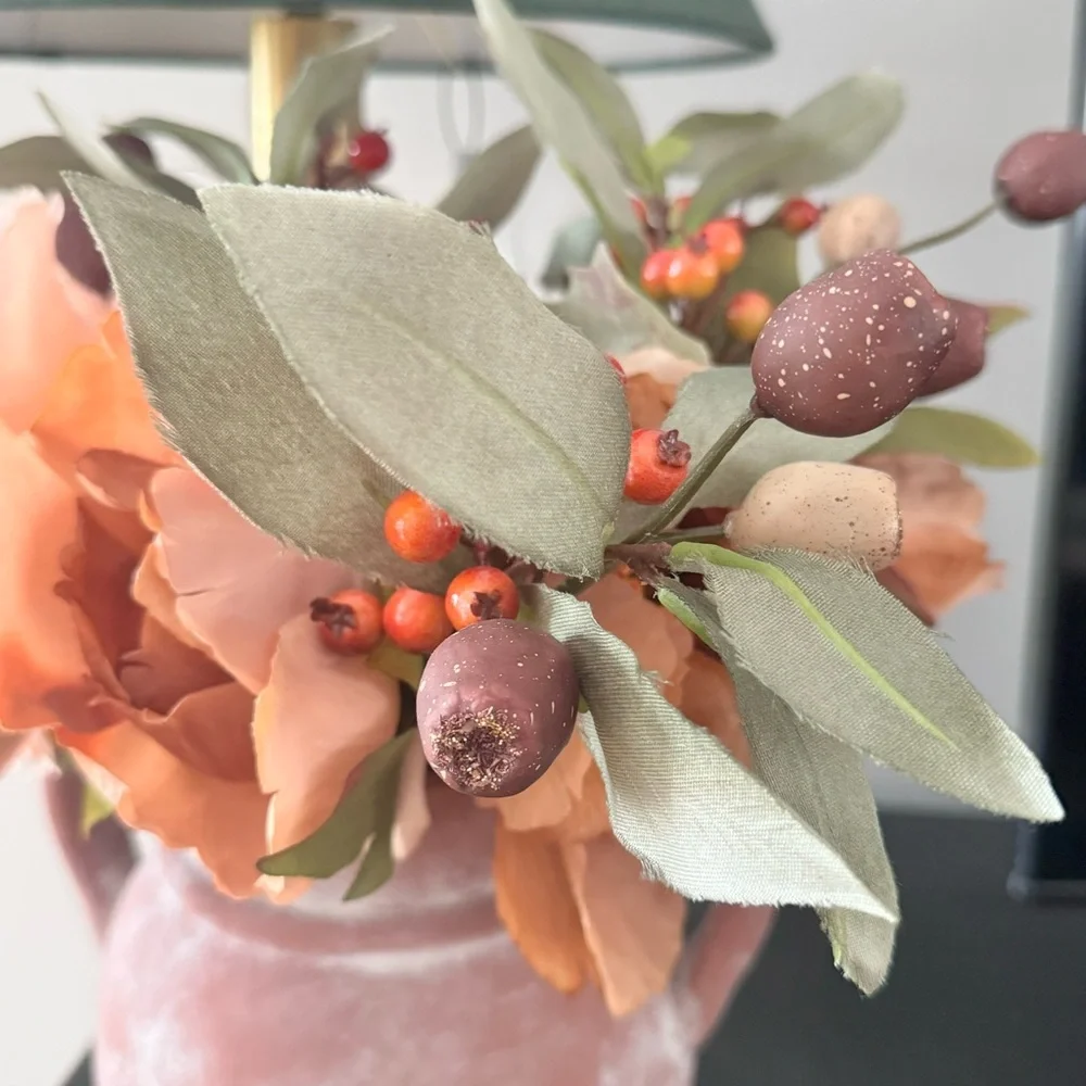 Artificial Flower in Pot Rose Simulation Flower Bouquet, Holding / Fall Decor